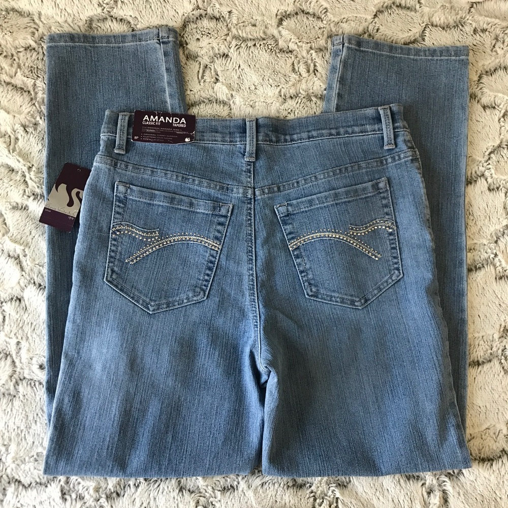 Gloria Vanderbilt Jean Blue 8P NWT M23 - Picture 3 of 6